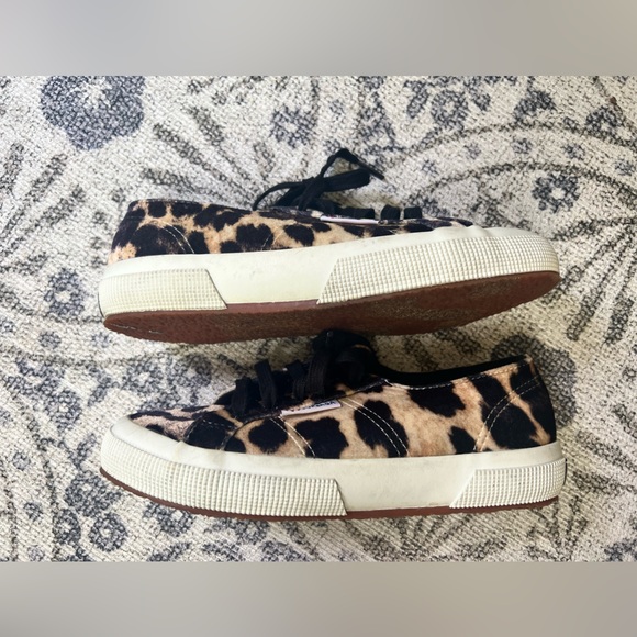 Superga Velvet Leopard Sneakers - Picture 3 of 8